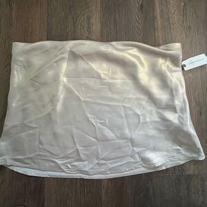 Satin anthropology tube top